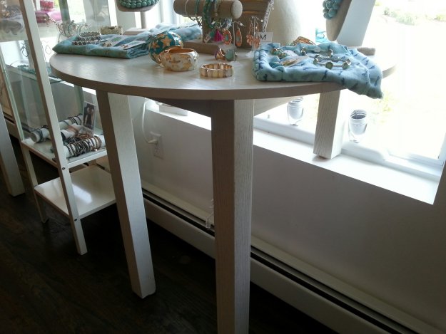 Gift table (modified) at Mason & Madison in Middleton, Massachusetts.
